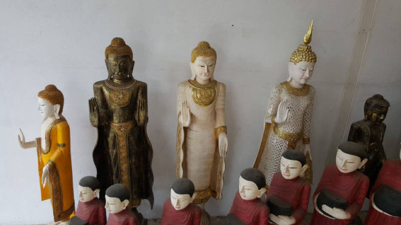 Various statues